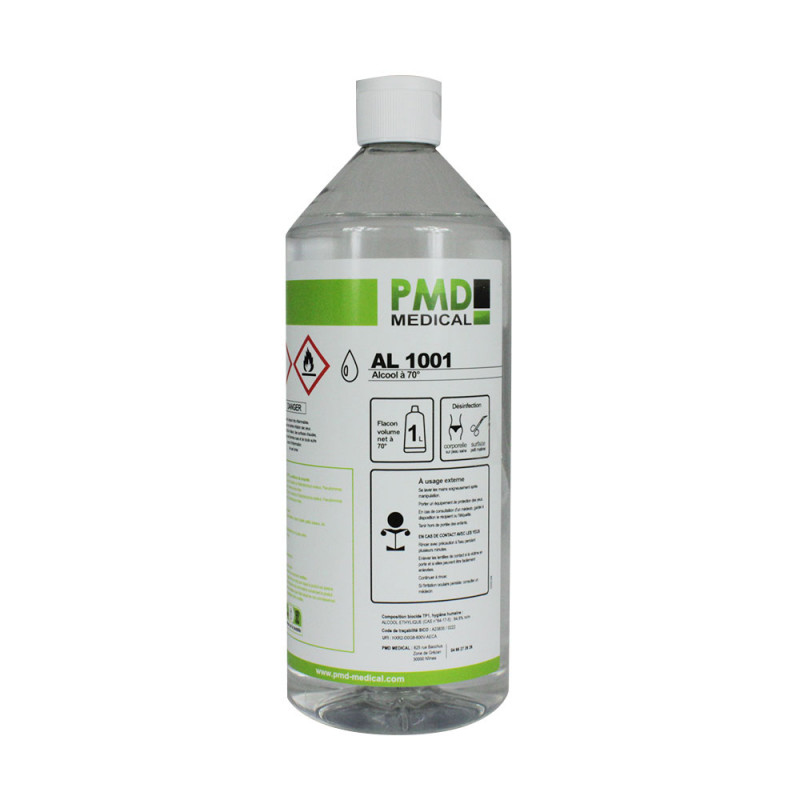 Alcool modifié 70° – 1L – PMD MEDICAL