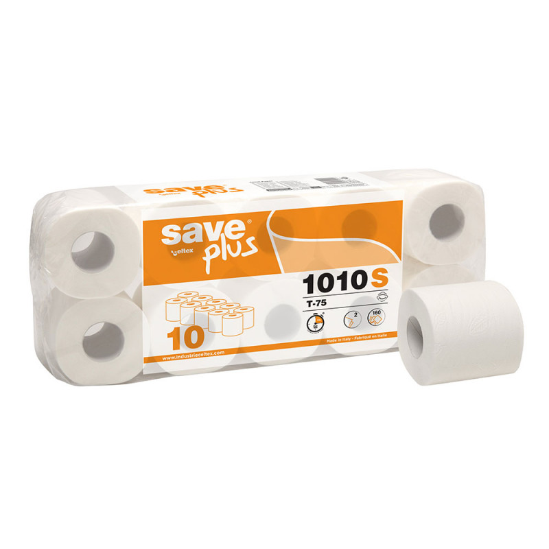 Papier Toilette Ecologique Rouleaux – 10 Rouleaux – SAVE Plus