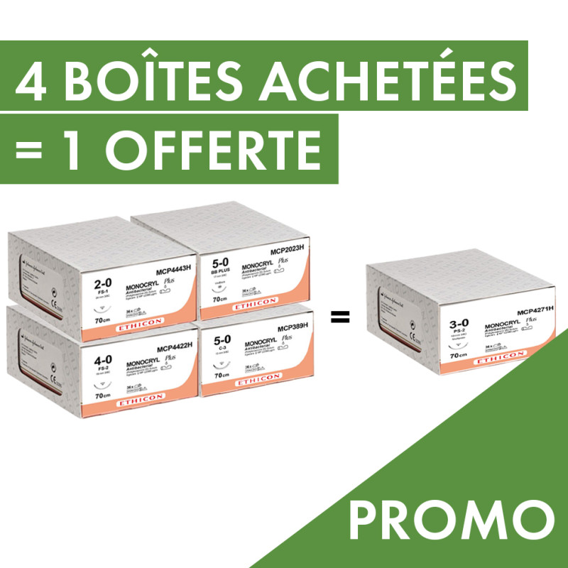 Monocryl Plus – Fil de Suture Résorbable – Ethicon