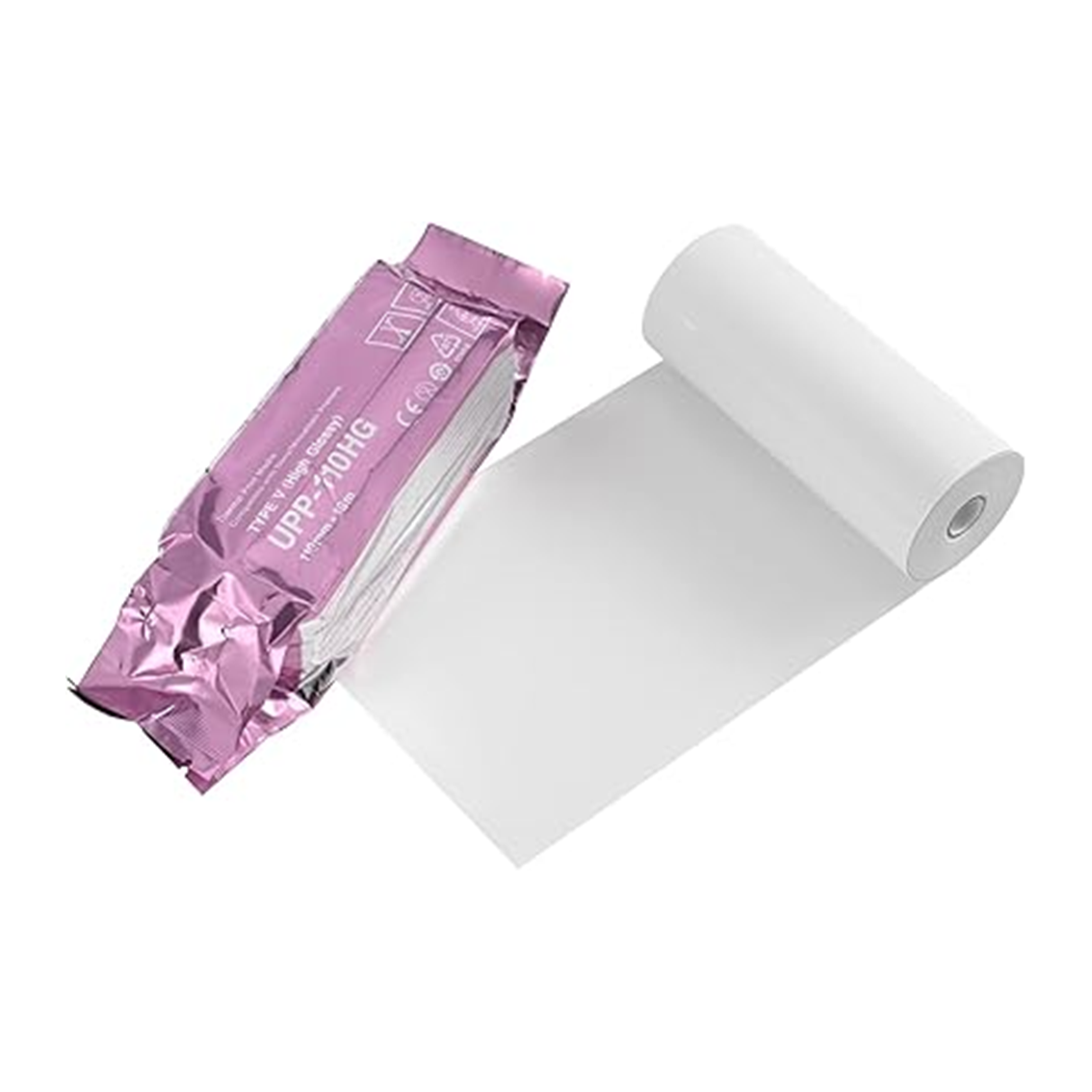 Papier Thermique Haute Brillance Sony UPP-110HG – 110 mm x 18 m – Boite de 10 rouleaux