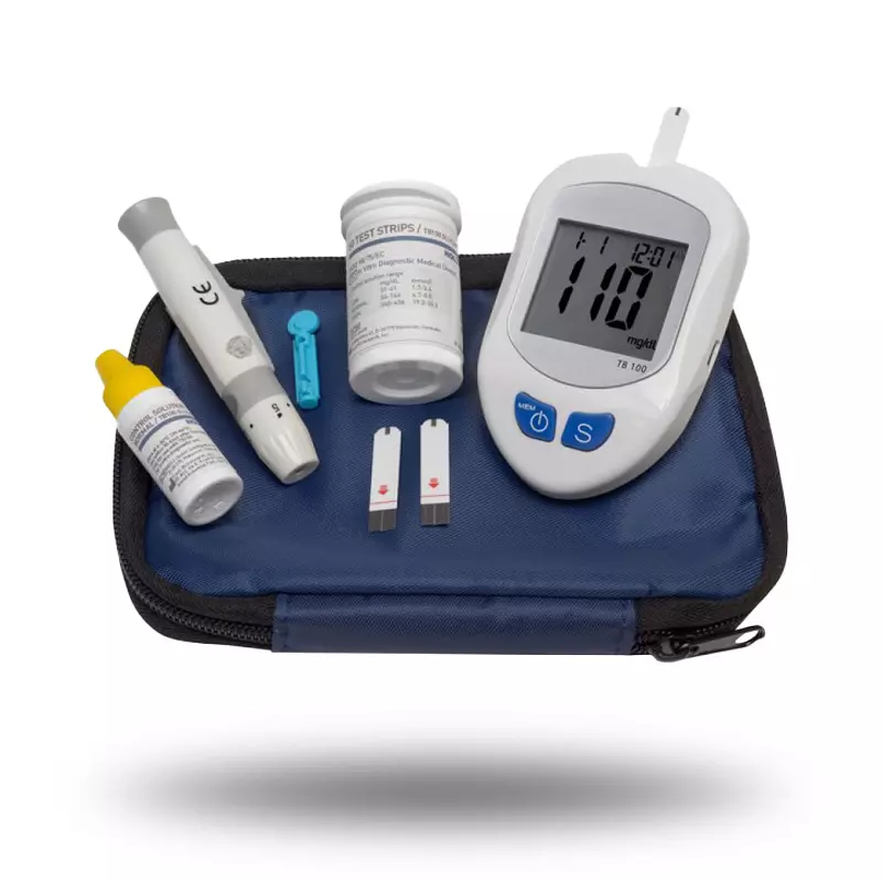Glucomètre Spengler TB100 en kit complet pour surveillance et gestion facile de la glycémie