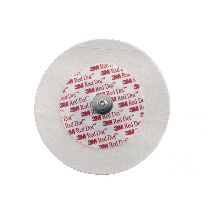Electrodes de diagnostic 3M Red dot, support micoporeux, diam. 6cm sachet de 50 unités