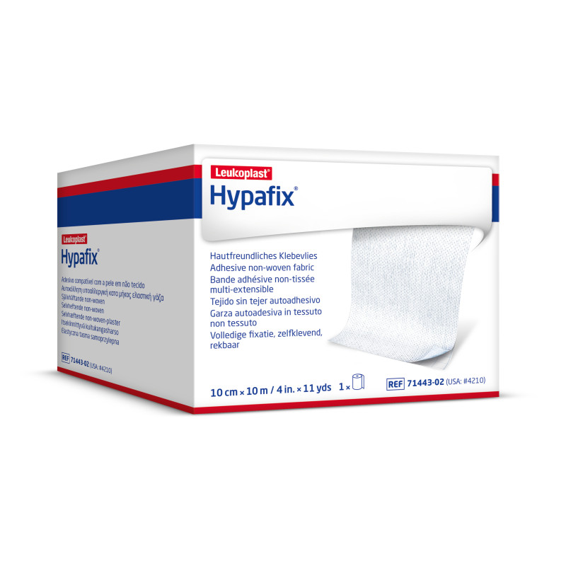 Bande adhésive non-tissé multi-extensible Hypafix® (4 tailles), longueur 10m