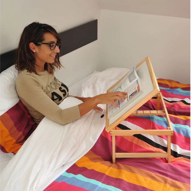 Tablette de lit inclinable